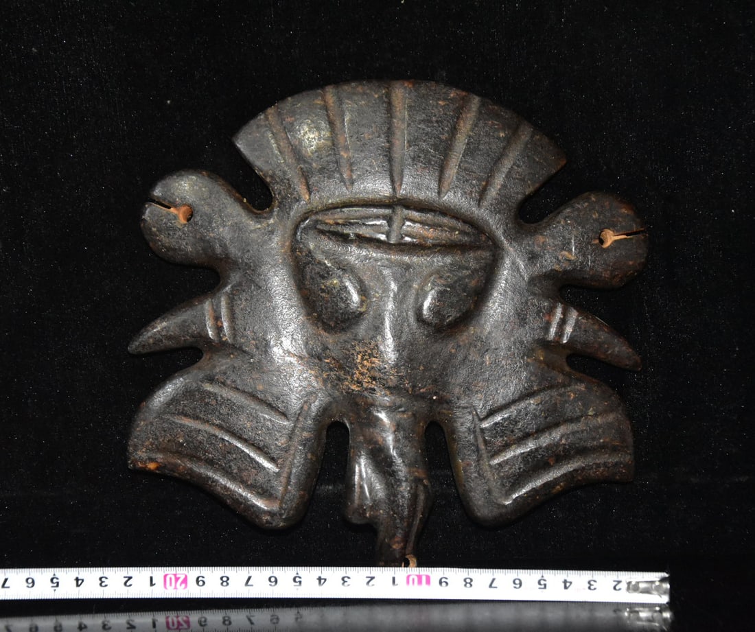 Old Jade Opera Mask - 9
