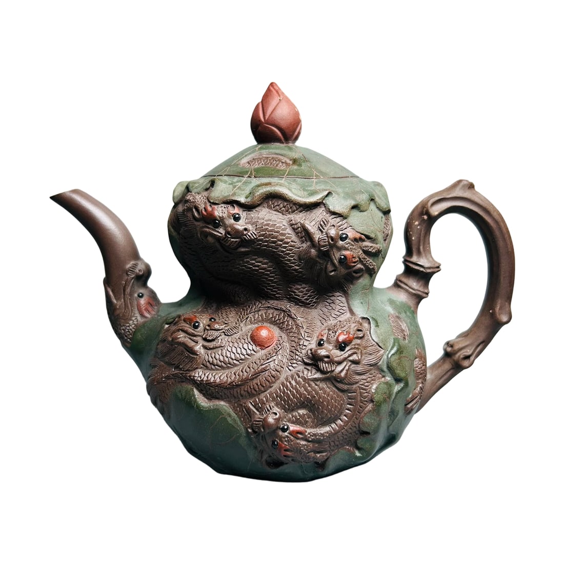 Yixing Zisha Nine Dragons Teapot (1 of 10)