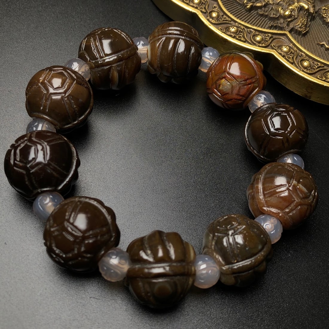 Agate Beaded Bracelet - 10