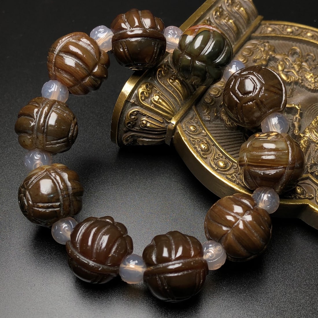 Agate Beaded Bracelet - 3