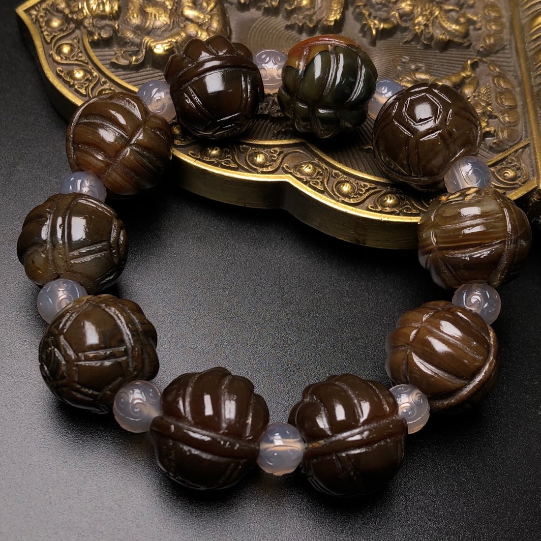 Agate Beaded Bracelet - 4