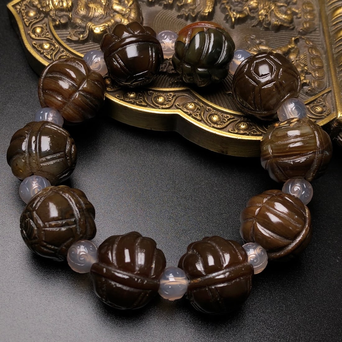 Agate Beaded Bracelet - 5