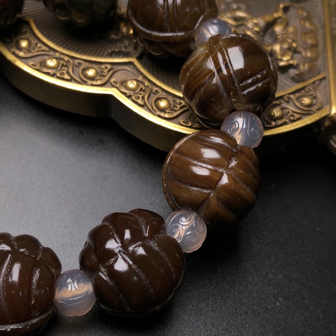 Agate Beaded Bracelet - 8