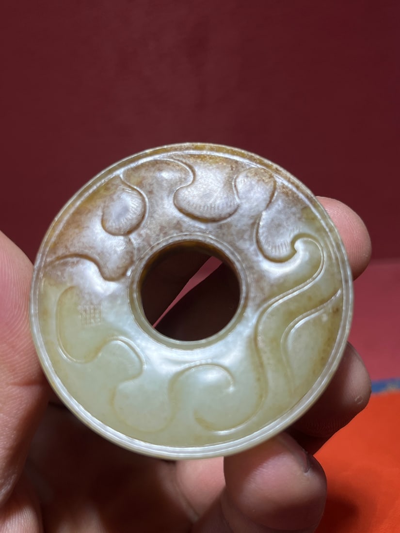 Hetian Jade Chilong Pattern Bi - 8