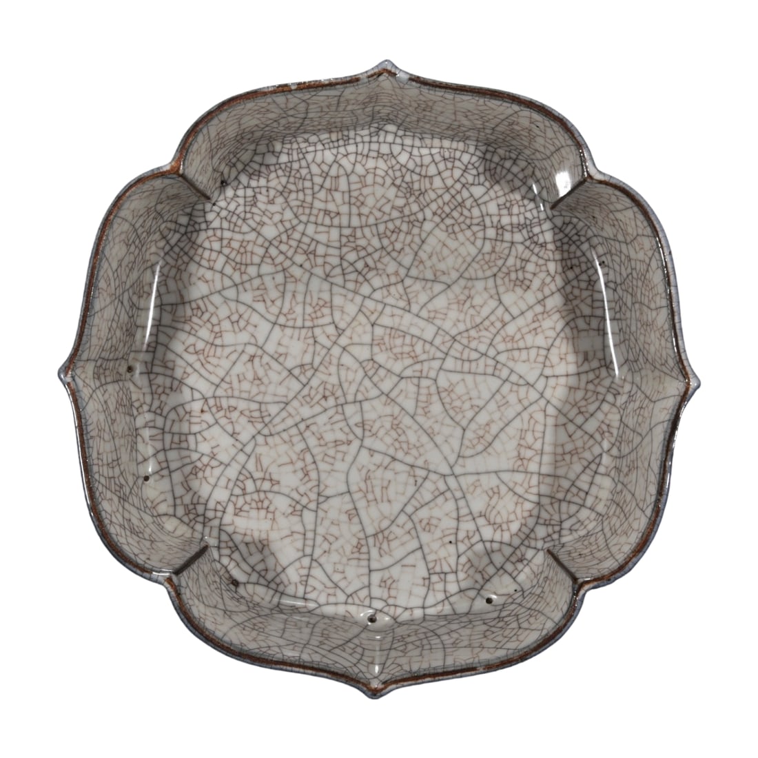 Song Dynasty Ge Kiln Moon White Glazed Washer: This Song Dynasty Ge kiln moon white glaze washer features a unique crackled glaze surface, exuding an ancient and elegant beauty, as if time is frozen in the porcelain. Its glaze color is as soft as 