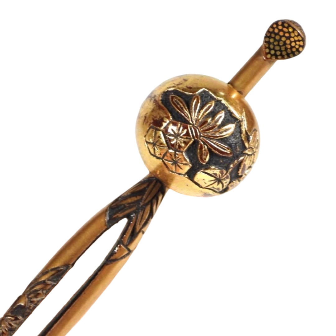 Jade Hairpin, Floral Carving, Traditional Japanese Accessories, Kanzashi Hair Ornament, Antique: Jade Hairpin, Floral Carving, Traditional Japanese Accessories, Kanzashi Hair Ornament, Antique Regarding size notation, irregularly shaped items will be marked with the maximum value. Please carefull