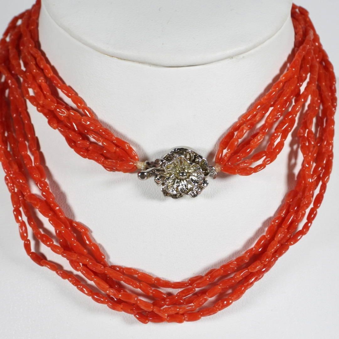 Coral Red Coral Six-Link Necklace (1 of 9)