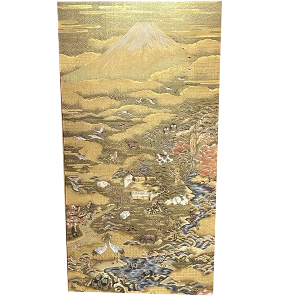 Near-pristine condition, high-grade Nishijin-ori auspicious fortune-bringing twelve zodiac signs (1 of 18)