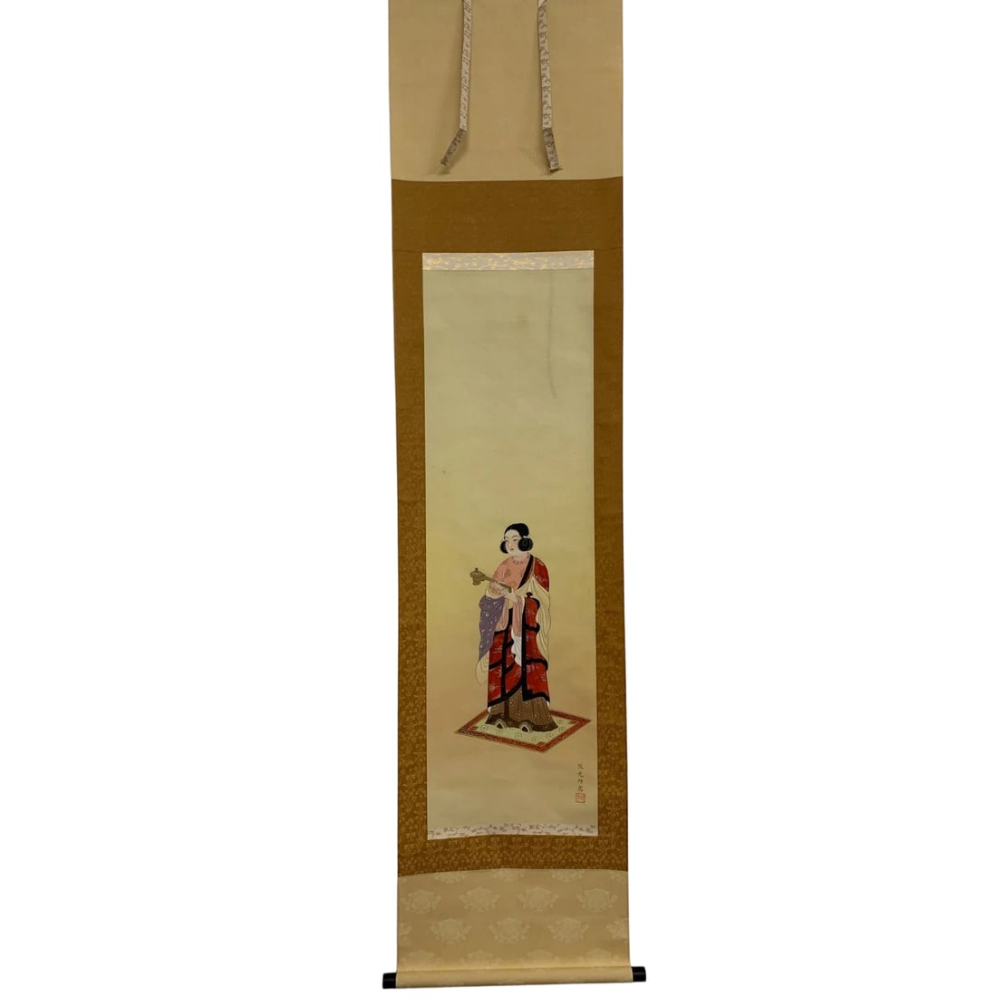 Hanging Scroll: Autumn Light "Portrait of Prince Shotoku": Scroll dimensions: Width 520 mm x Height 1990 mm Main paper dimensions: Width 345 mm x Height 1128 mm