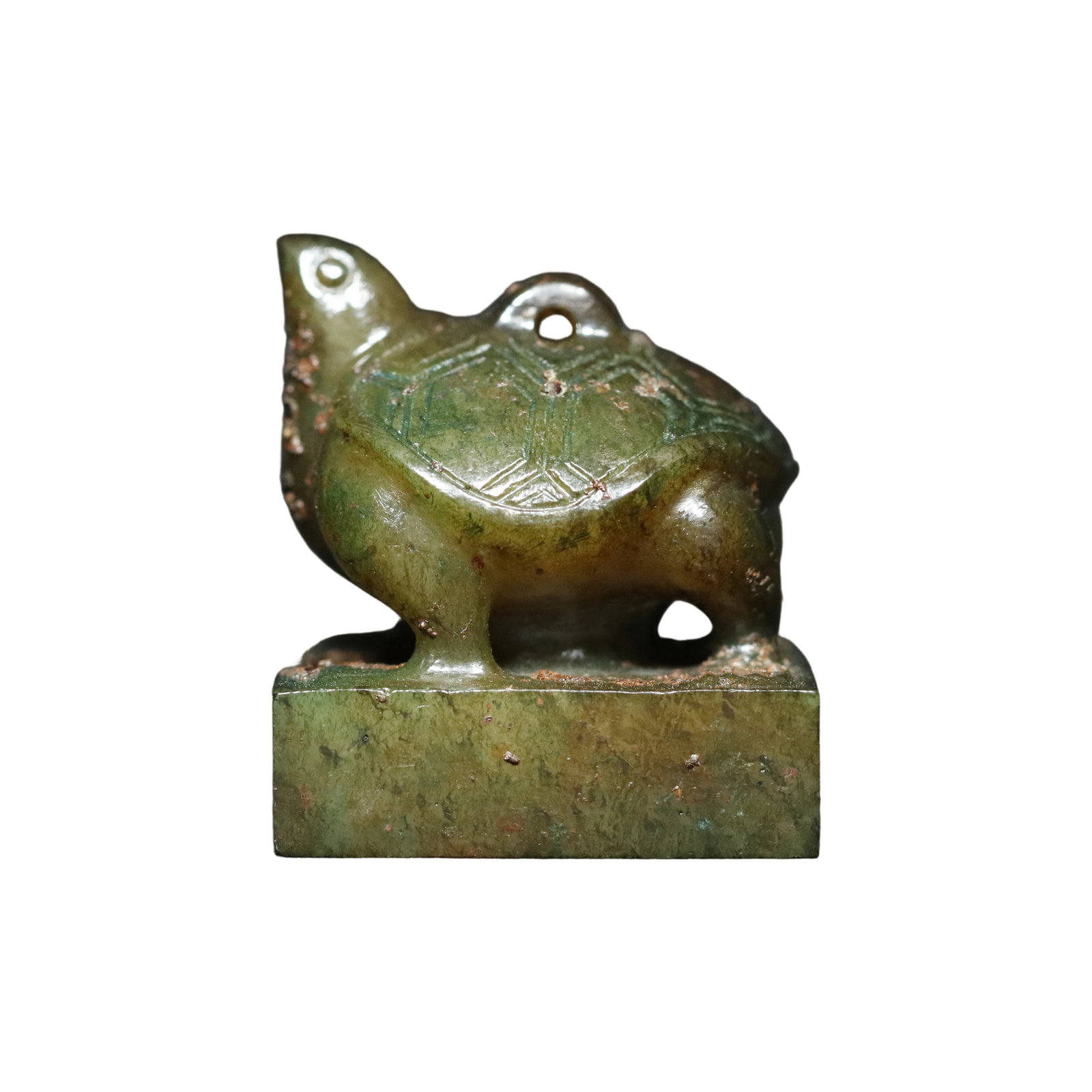 Han Dynasty Hetian Jade Turtle Knob Seal (1 of 11)