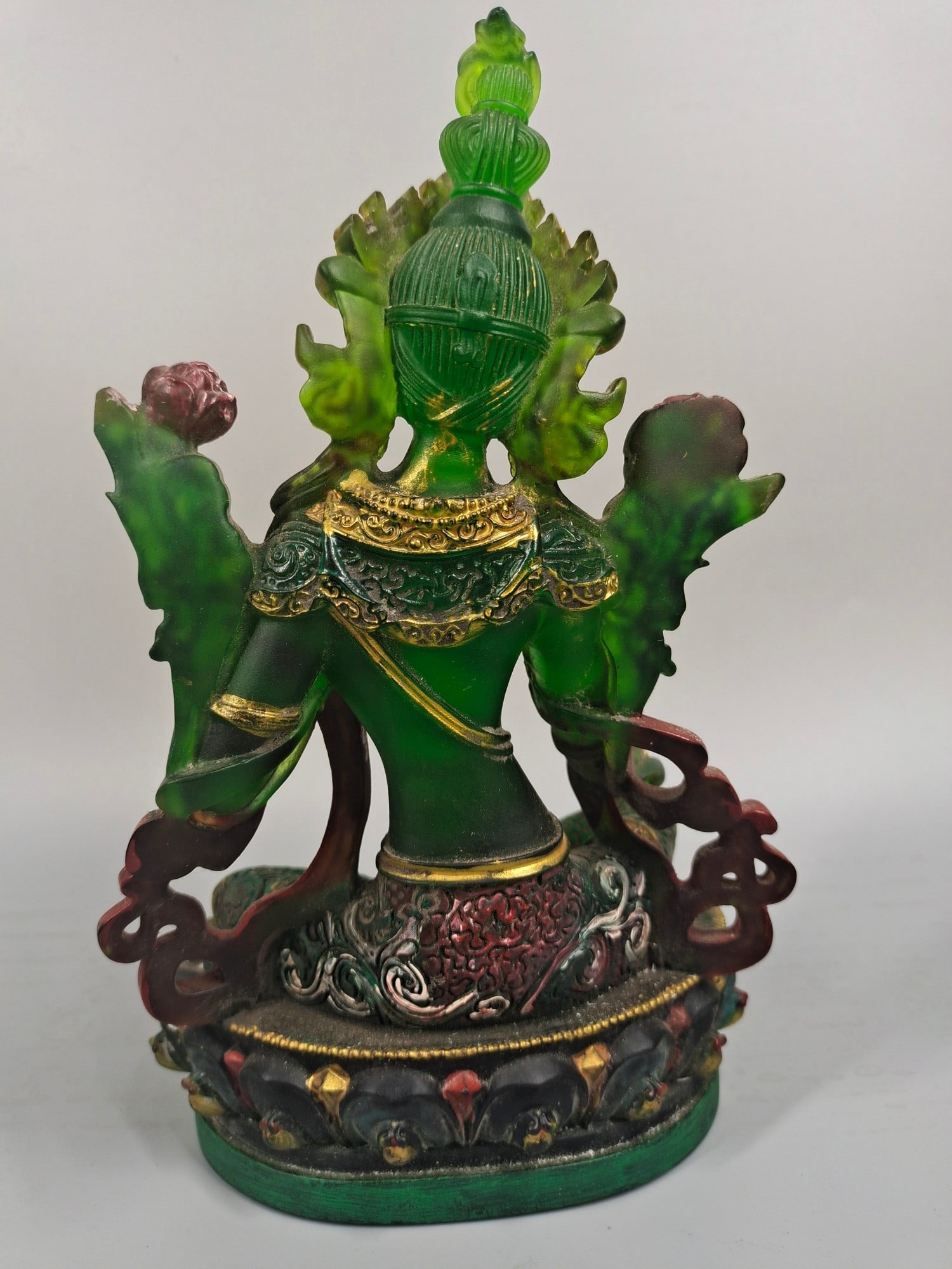 Glazed Painted Buddha Statue - 5