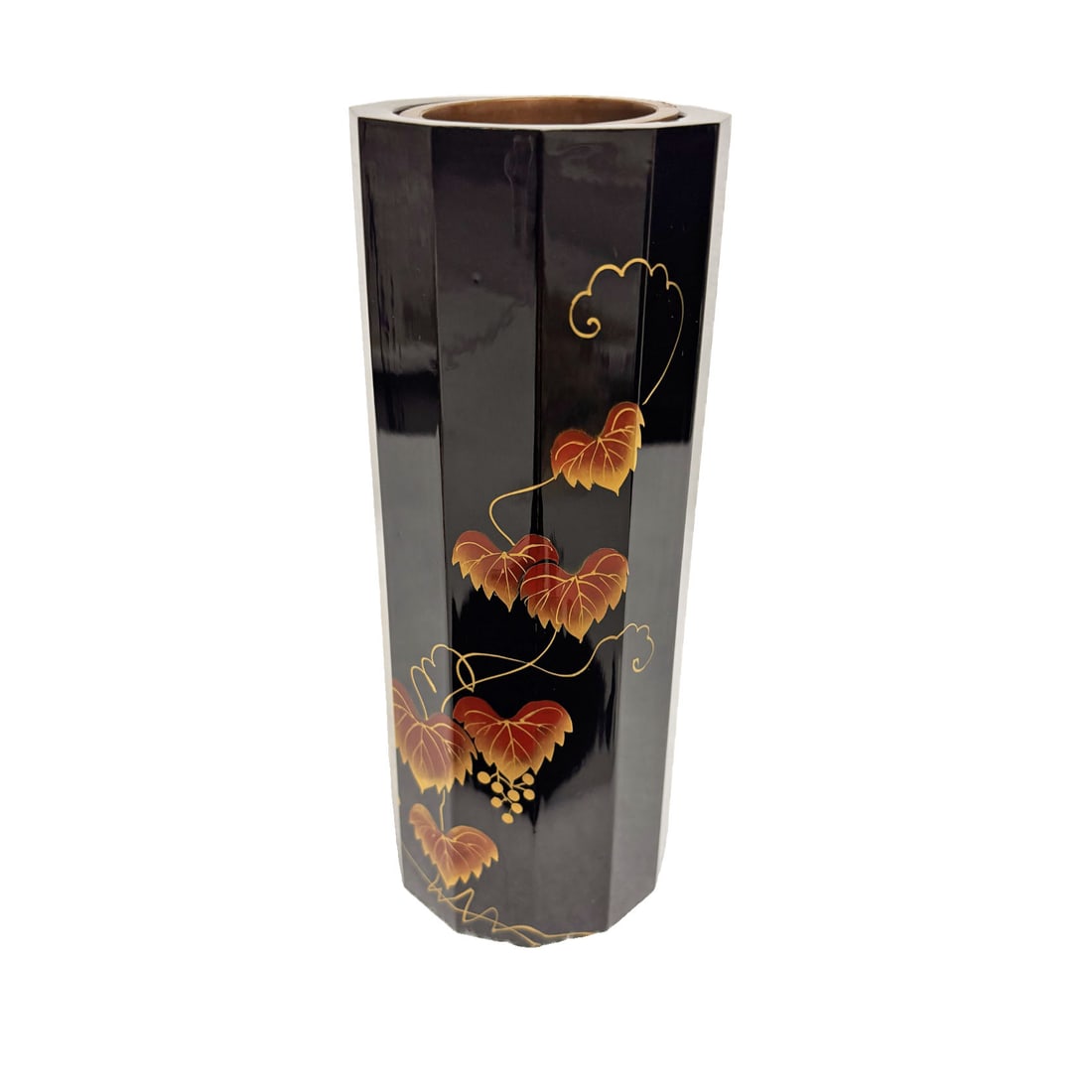 Lacquerware Vase: Lacquer-style Vase, Flower Vessel, Flower Holder, Flower Base, Ikebana, Floral Tools, Japanese-style Interior, Craftwork Dimensions: Width 90mm, Height 240mm Japanese lacquer vases blend traditional l