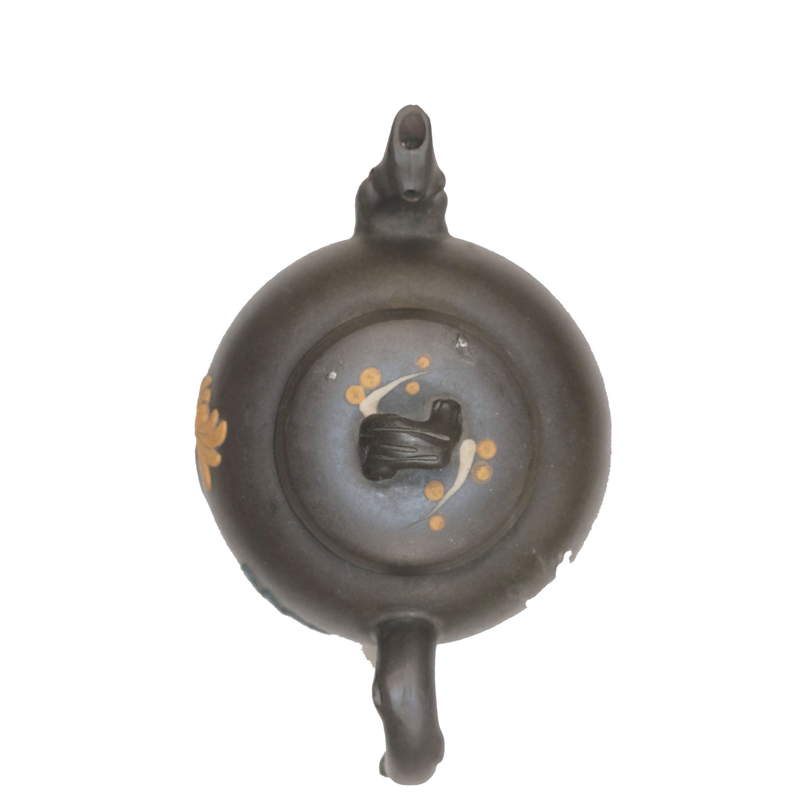 Zisha Polychrome Floral Pattern Teapot - 4