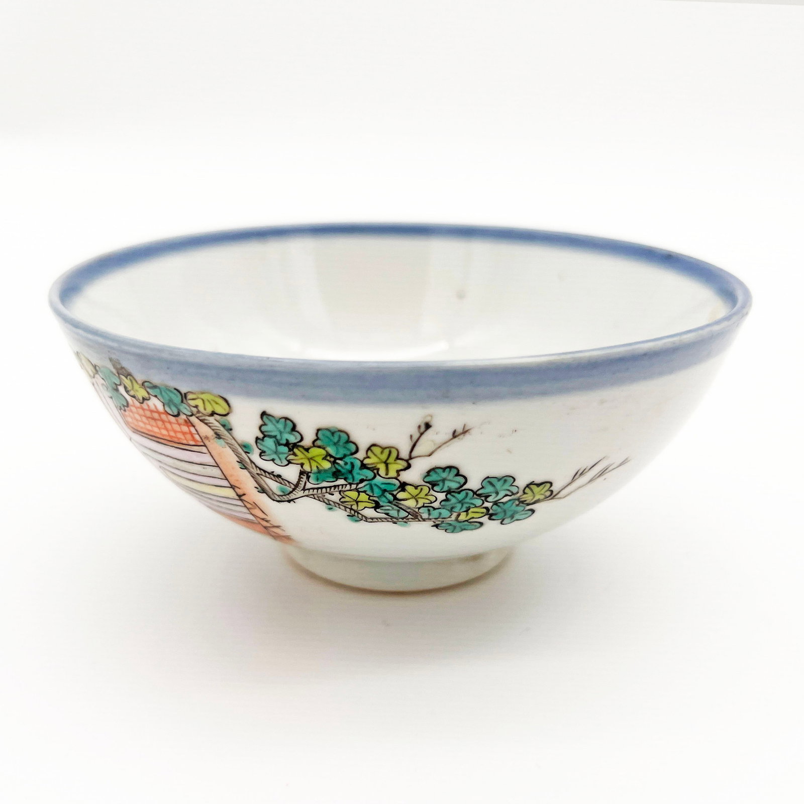 Republic Period Famille Rose Bowl with Ladies and Poem Design (1 of 7)