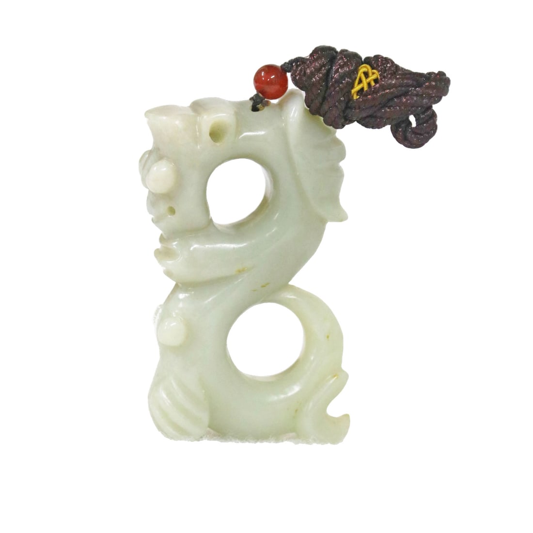 Hetian Jade Qingbai Jade Pig Dragon Pendant: Hetian Jade Qingbai Jade Pig Dragon Pendant Material: Hetian Jade Dimensions: Length 12 cm, Width 8 cm, Thickness 2.5 cm, Weight 111 g