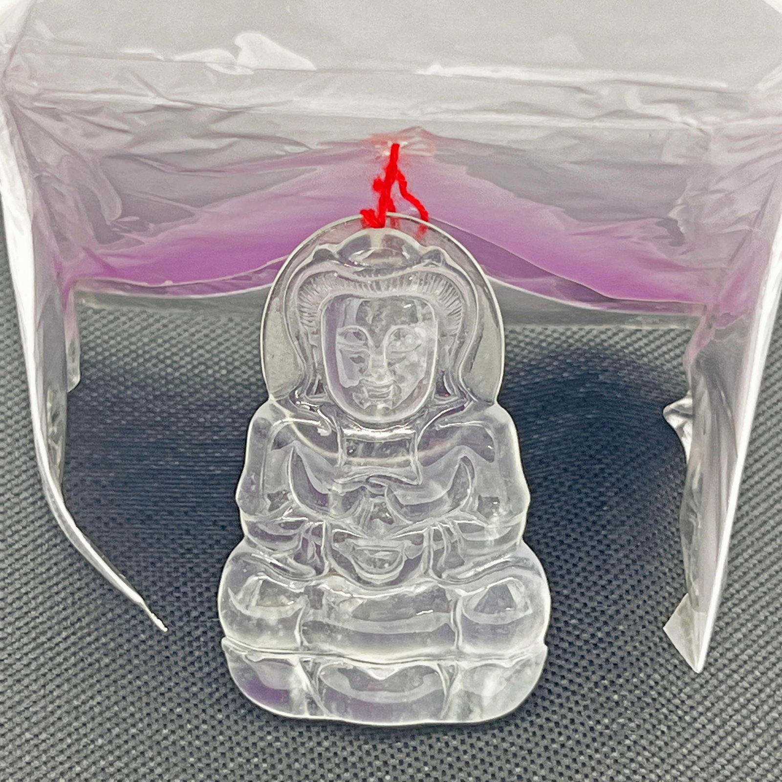 Ice Jadeite Guanyin Pendant (1 of 4)