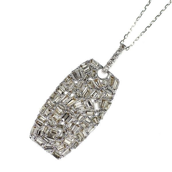 Pre-owned K18WG Diamond Pendant Necklace, 0.80 Carats (1 of 3)
