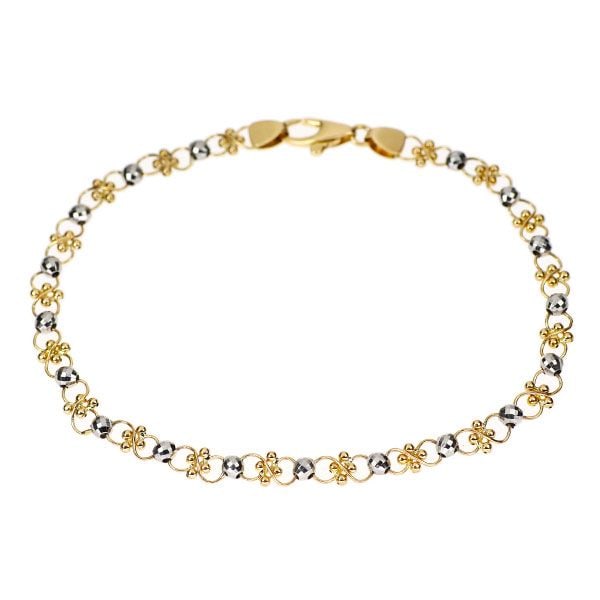 Pre-owned K18YG/Pt850 Bracelet (1 of 3)