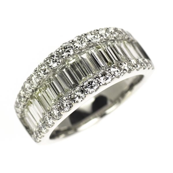 Pre-owned Pt950 Diamond Ring, 3.00 Carats (1 of 4)
