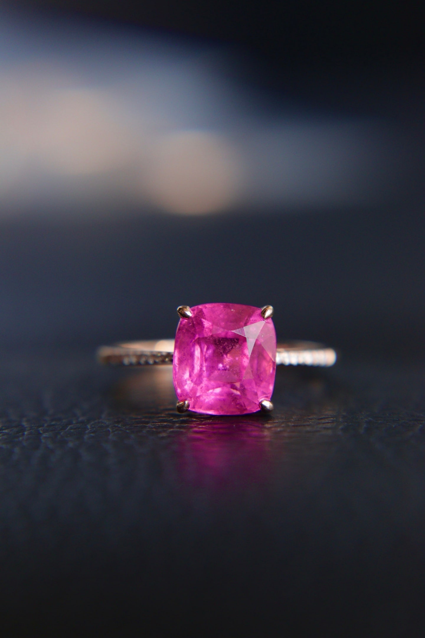 18K Gold Natural Tourmaline Ring: This 18K gold ring set with Afghan tourmaline showcases a captivating color and elegant crystal structure, embodying luxury. (Main stone 2.92 carats)
