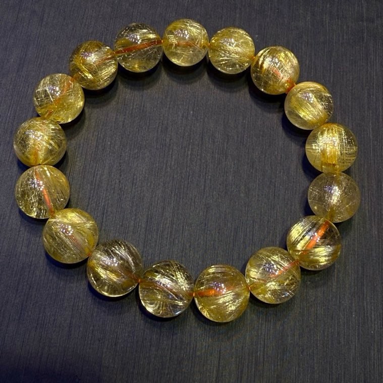 Natural Titanium Crystal Bracelet: This natural titanium crystal bracelet is renowned for its clean crystals and dense strands, showcasing exceptional quality and beauty in person. It is supported by authoritative national inspection,