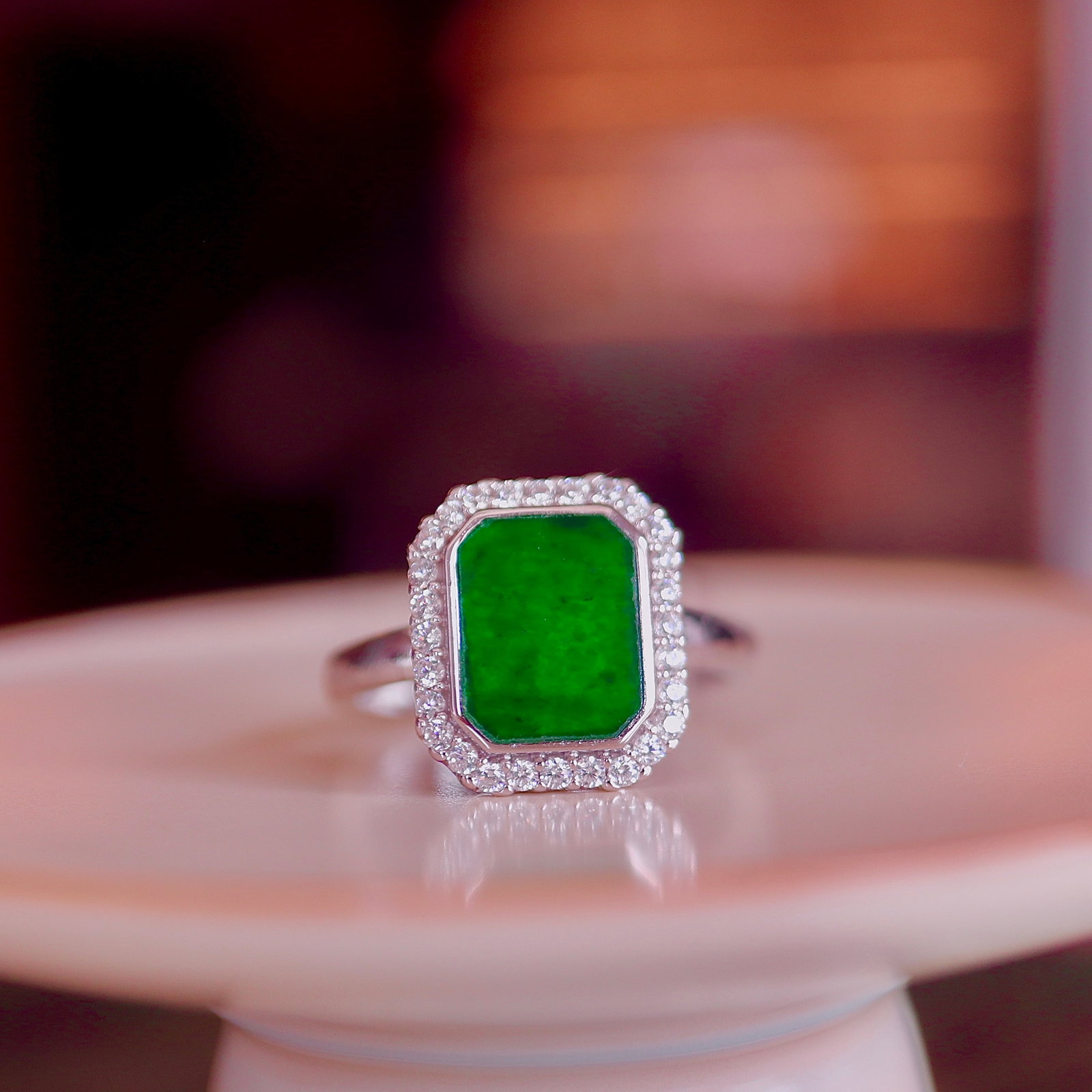Natural Jadeite Ring - 2