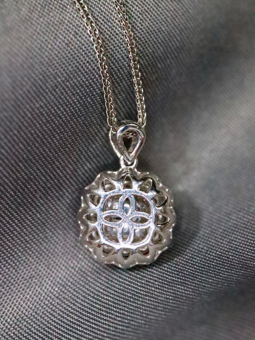 Platinum Unheated Ruby Pendant - 5