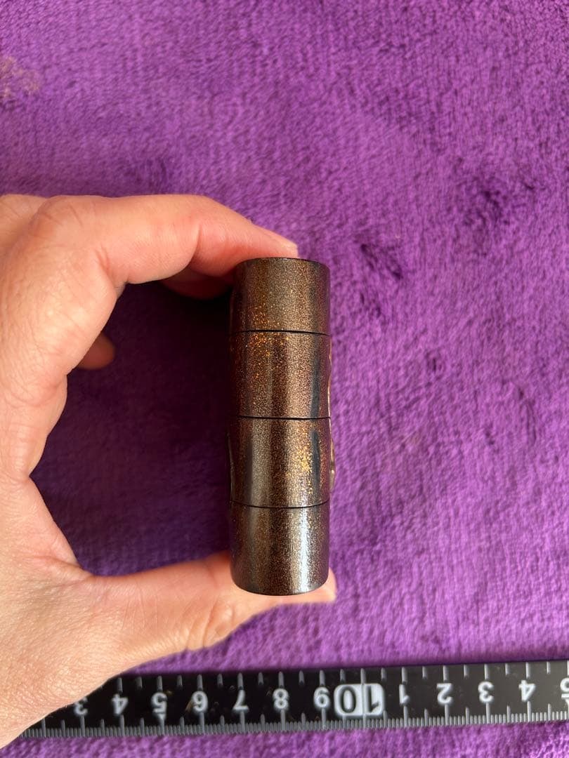 Inro netsuke outer shell maki-e samurai - 11