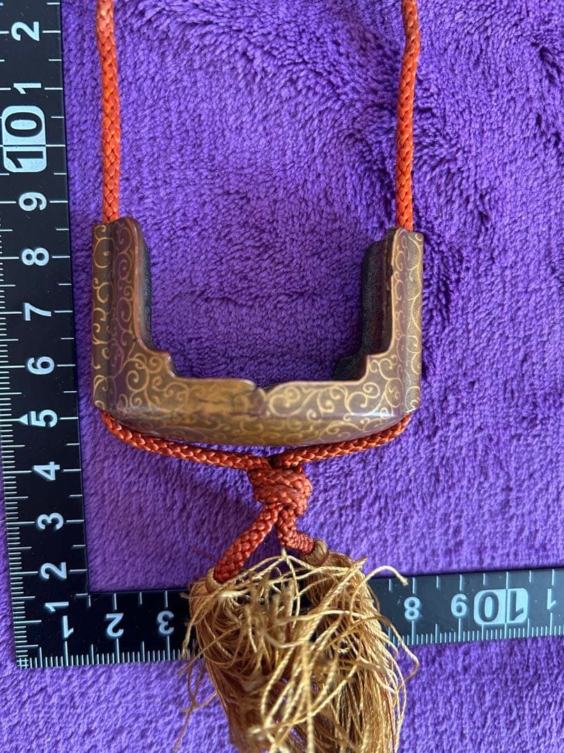 Inro netsuke outer shell maki-e samurai - 6