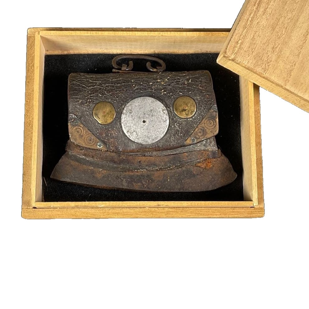 Antique Fire Striker Gold Hanging Fittings Travel Accessories Portable Matches Leather Iron Antique (1 of 11)