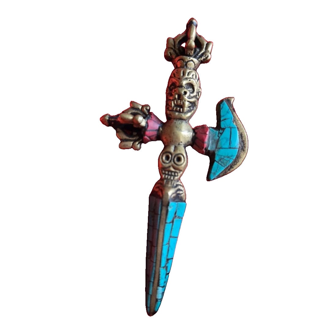 Tibetan Esoteric Buddhism Boundary Nail Amulet (1 of 7)