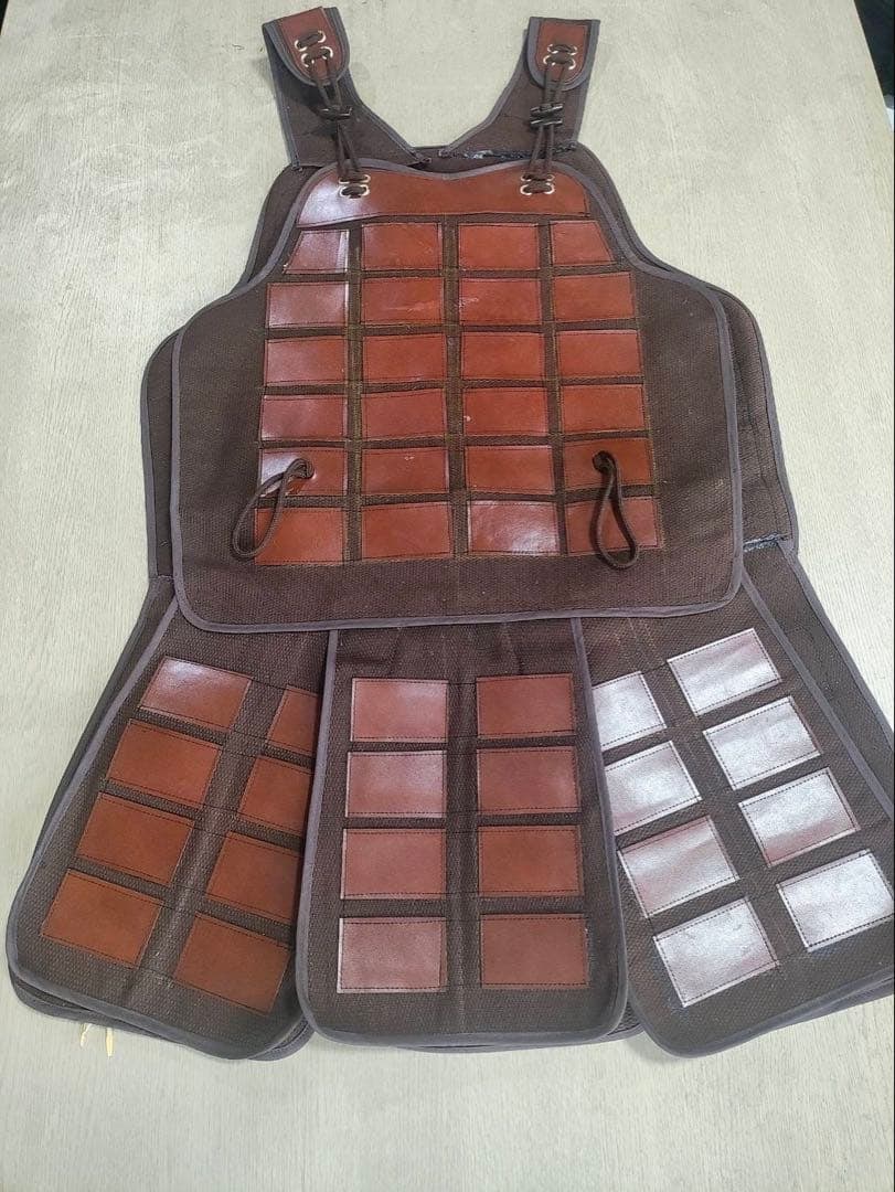 A life-sized folding armor set. - 2