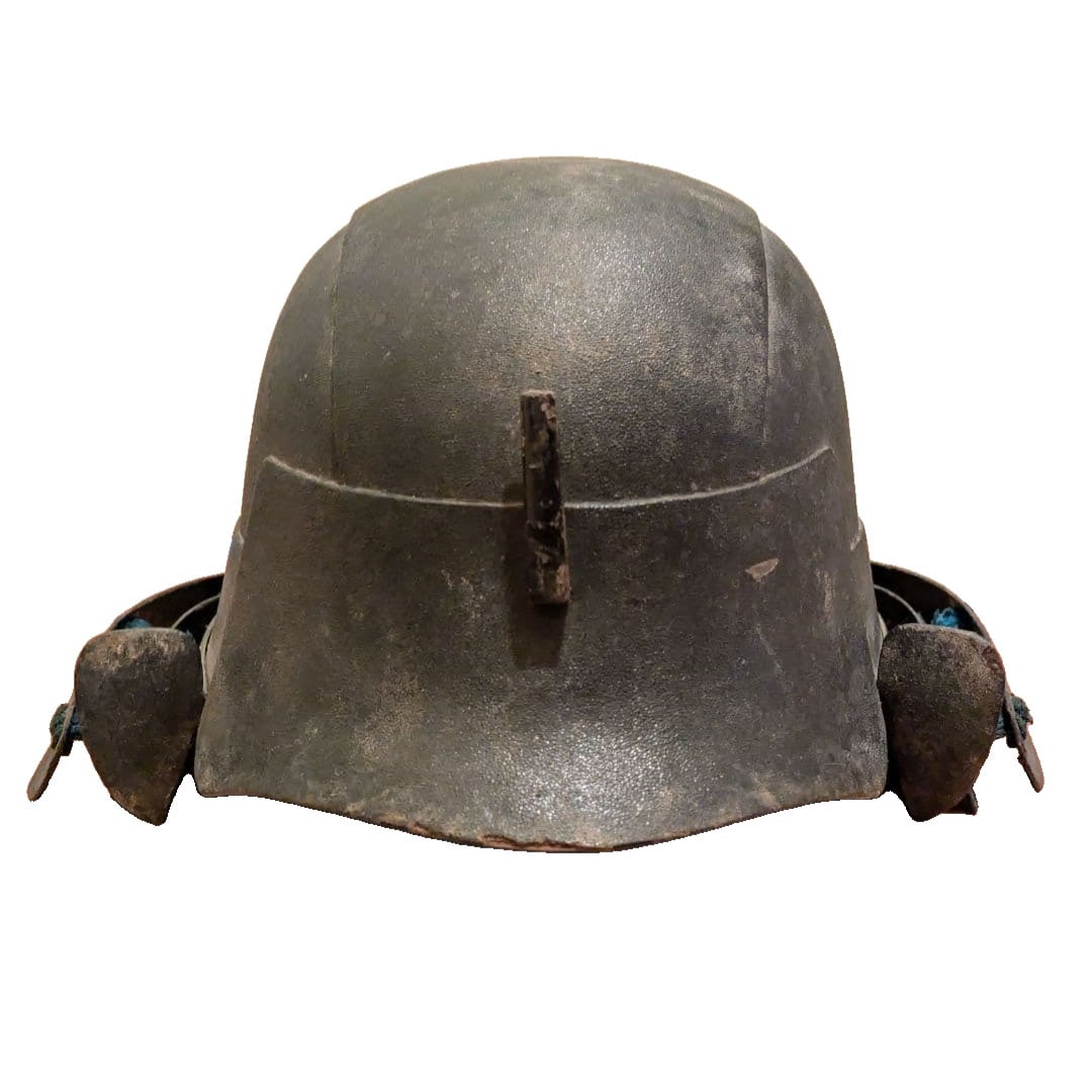 Edo period iron Hineno zunari kabuto, armor, helmet, cheek guards, martial equipment, samurai. (1 of 20)