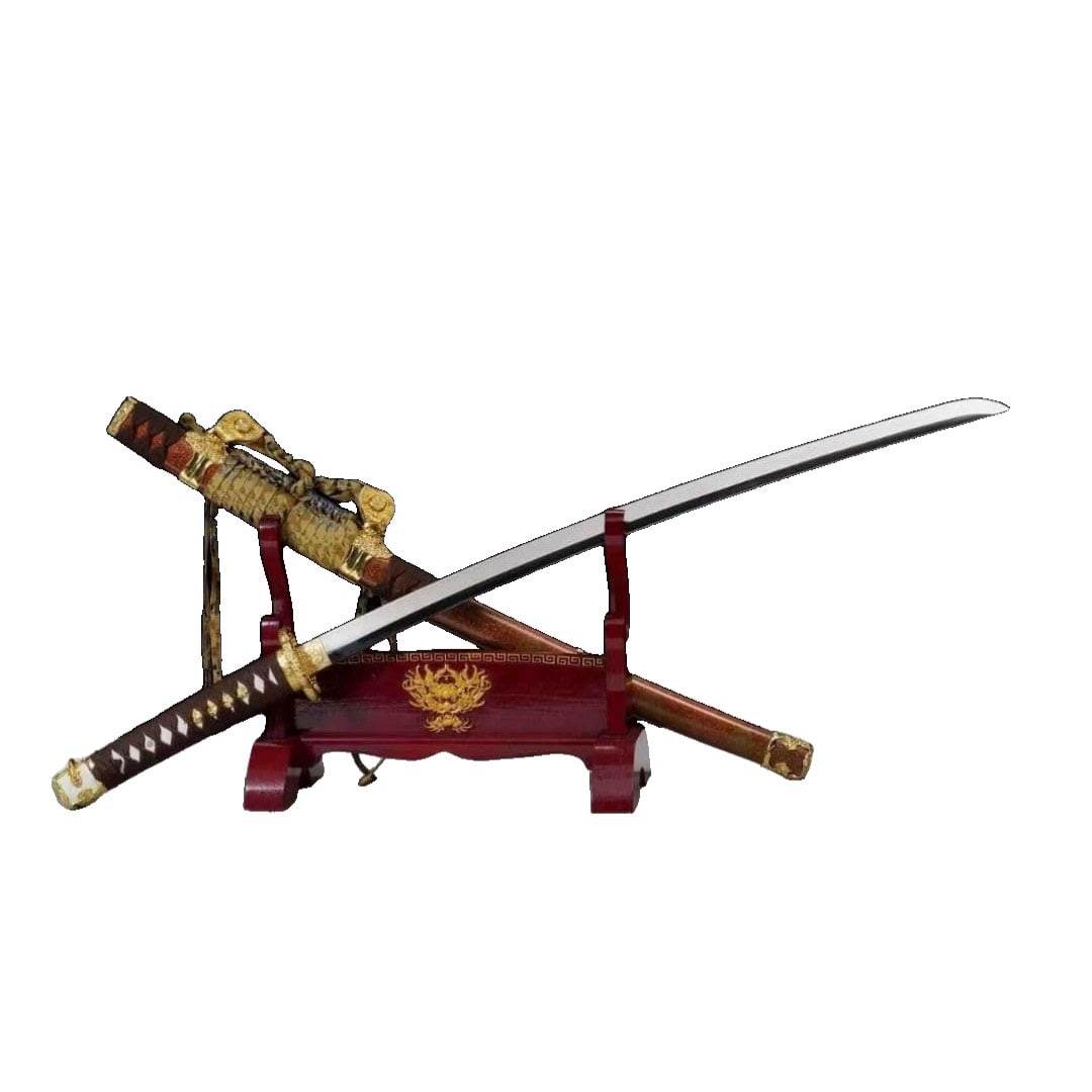 Kasumi Yo Tachi Japanese Sword Replica Sword Alloy Fittings Collectible Arms Bushido Decorative: Kasumi Yo Tachi Japanese Sword Replica Sword Alloy Mounts Collectible Weaponry Bushido Display Piece The blade is made of a special alloy and is unsharpened. The total length is approximately 105 cm, 