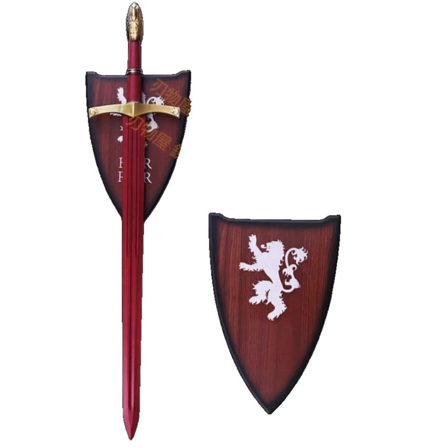 Red Oath Sword Cosplay Movie Prop Replica Sword European Western Sword Collection Display Piece: Red Pledge Sword Cosplay Movie Prop Replica Sword European Western Sword Collection Display Piece The blade is made of a special alloy, with a total length of 107cm, blade length of 80cm, handle lengt