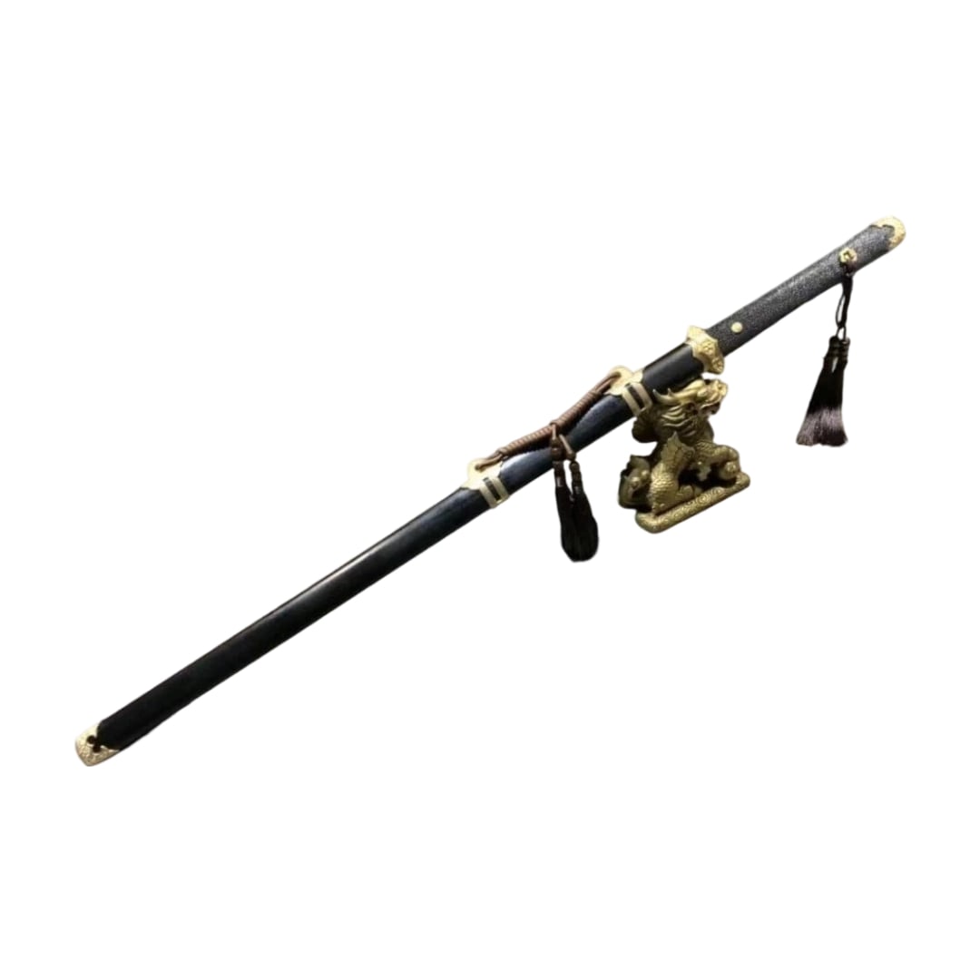 Tang Jian (Tang Sword), Fengling Jian (Phoenix Feather Sword), Ancient Weaponry, Armaments, Replica: Tang Sword, Feng Ling Sword, Ancient Weaponry, Armaments, Replica Sword, High-Grade Bronze Fittings, Decorative Piece, Gift, Martial Arts Health Method The blade is made of a special alloy and is unsh