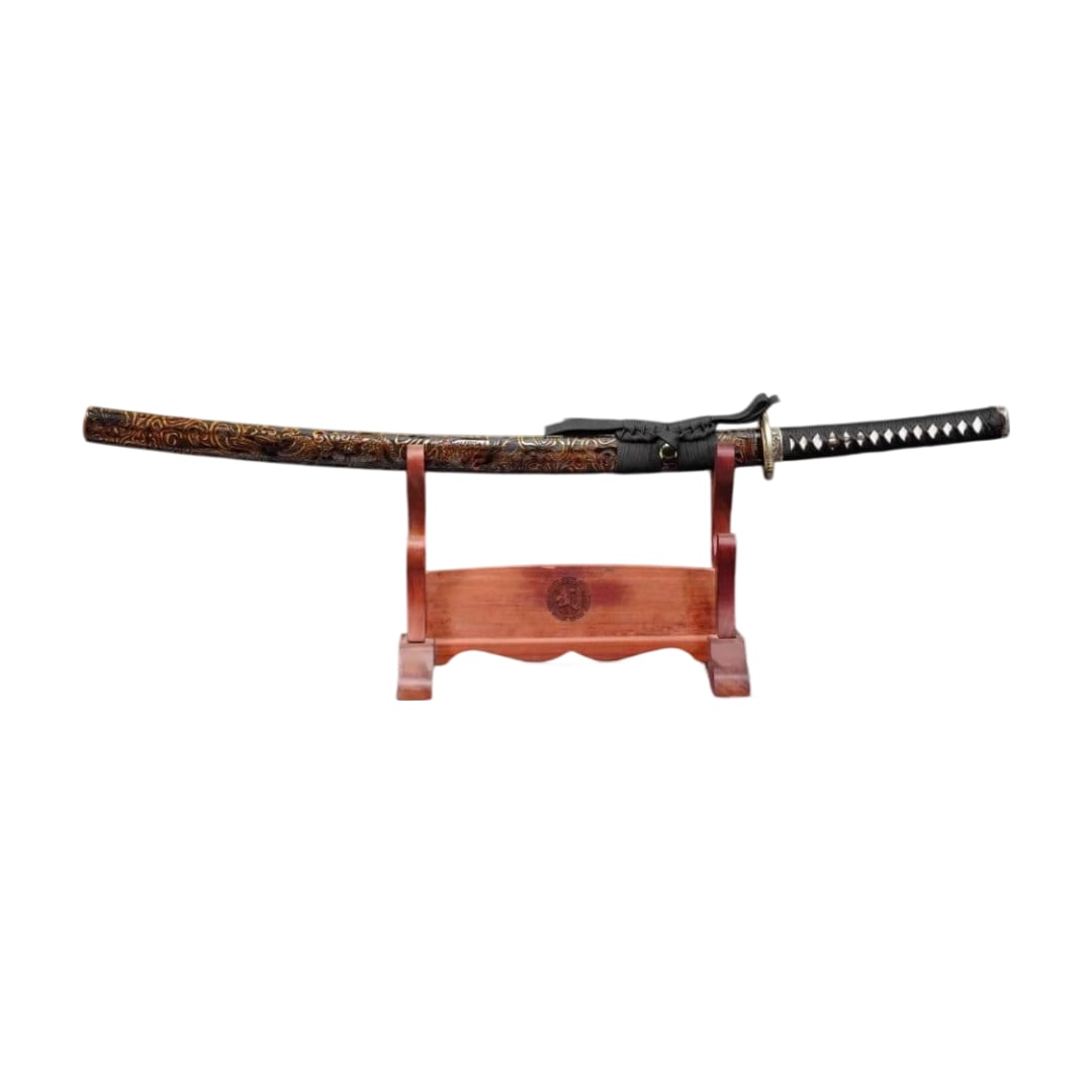 Bone Dragon Samurai Sword, True Yokote, Armor, Sword Fittings, Japanese Sword, Replica Sword, Gift, (1 of 9)