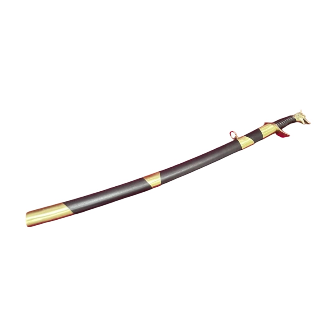 Wolf King Bay Sword, Arms, Sword Fittings, Replica Sword, High-Grade Copper Fittings: Wolf King Bay Sword, Arms, Sword Fittings, Decorative Sword, Gift, Collection, High-Grade Copper Fittings The items in this store are replica swords and blades, not sharpened. The blade is made of a s