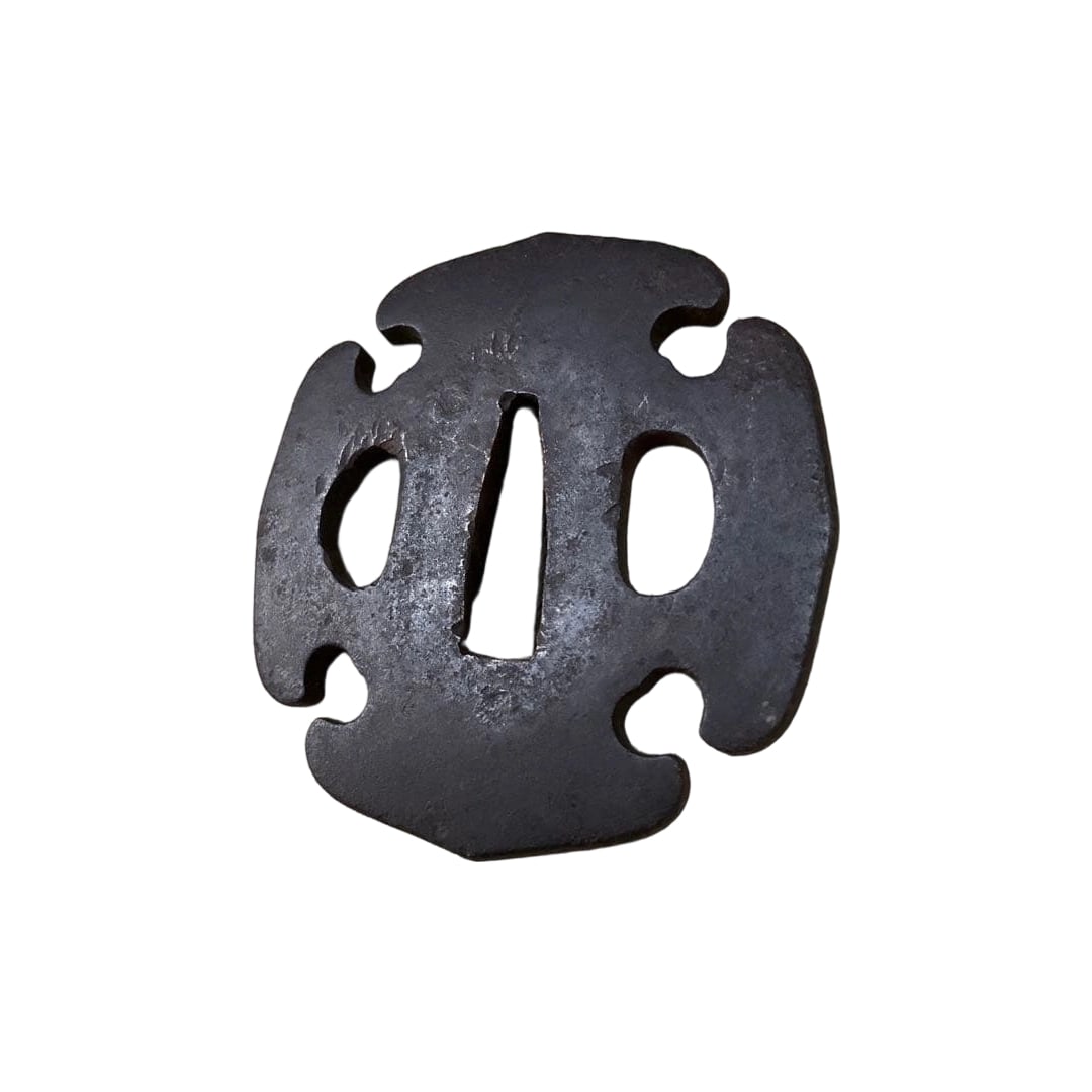 Iron Tsuba Sword Fittings, Period Sword Fittings, Samurai Antiques, Vintage, With Box (1 of 8)