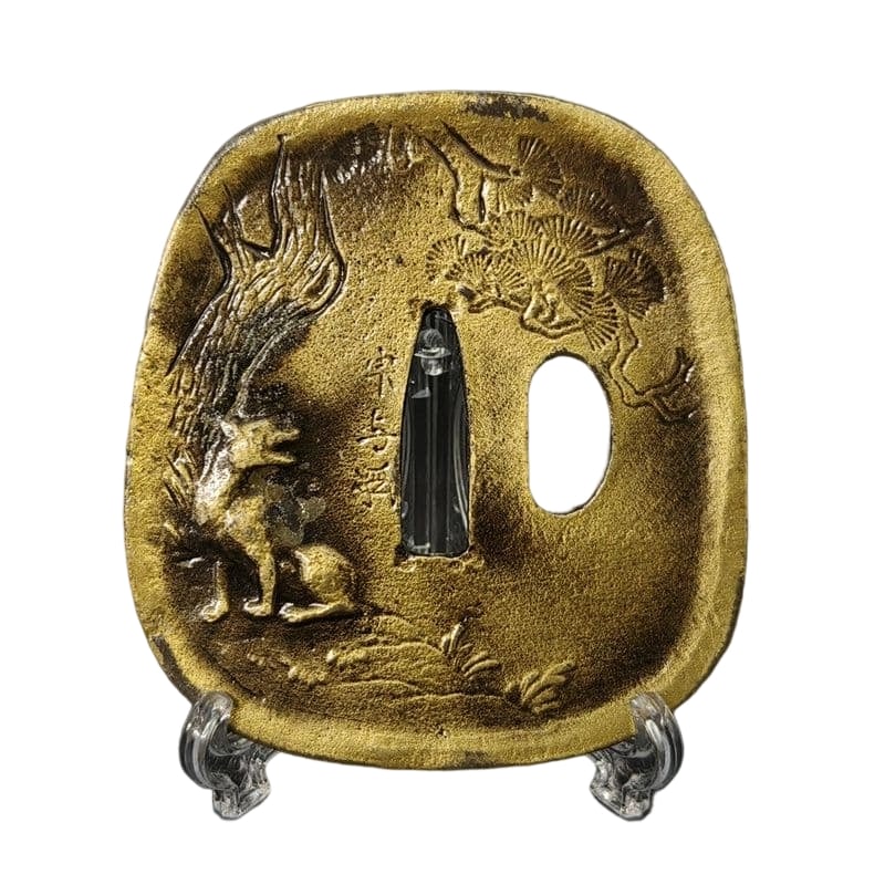 Tsuba, Alloy, Modern Piece Tsuba Sword Guard Japanese Sword Fittings (1 of 7)