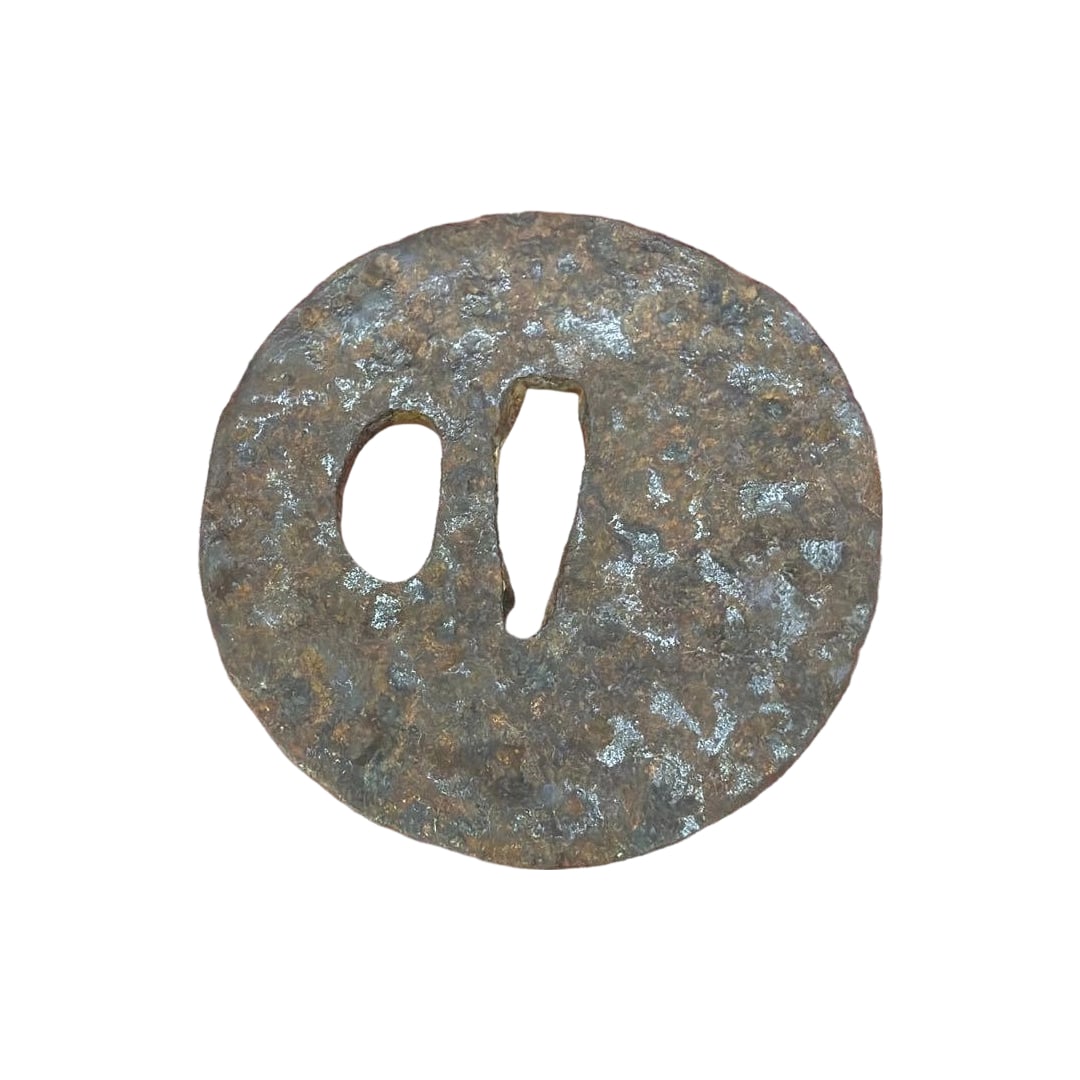 Fukuko Tsuba, Iron Tsuba, Sword Fittings, Japanese Sword (1 of 4)