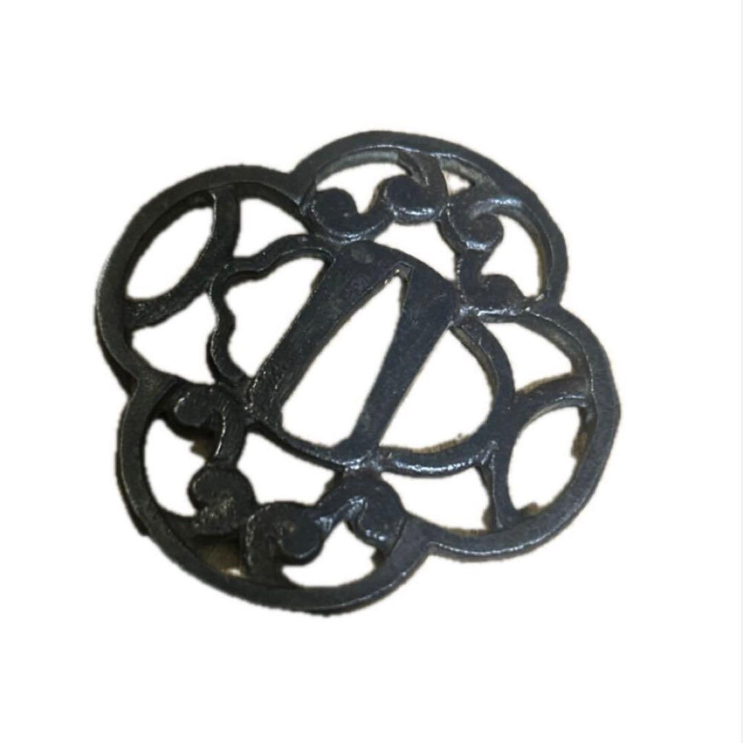 Tosogu, E, Iron Base, Openwork Carving, Antique, Japanese Sword (1 of 5)