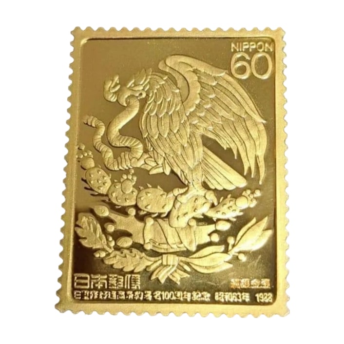 Pure Gold, Pure Silver Relief, Rare Limited Edition, 3.71 grams, Made in Japan: The reverse side made of silver is more valuable than copper, being clean and beautiful. The gold plating with engraving has the same gold content as pure gold engraving. This is a top-tier metal