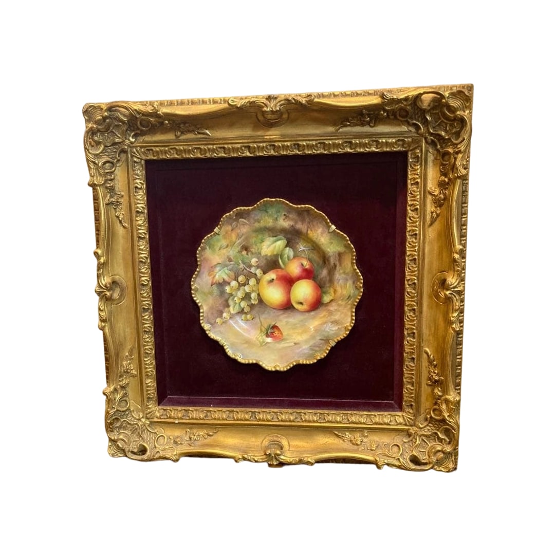 Royal Worcester Fruit Pattern Framed Plate (1 of 5)
