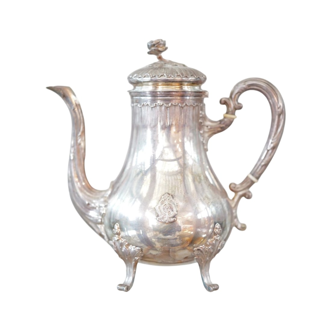 French Silver Coffee Pot Antique (1 of 11)