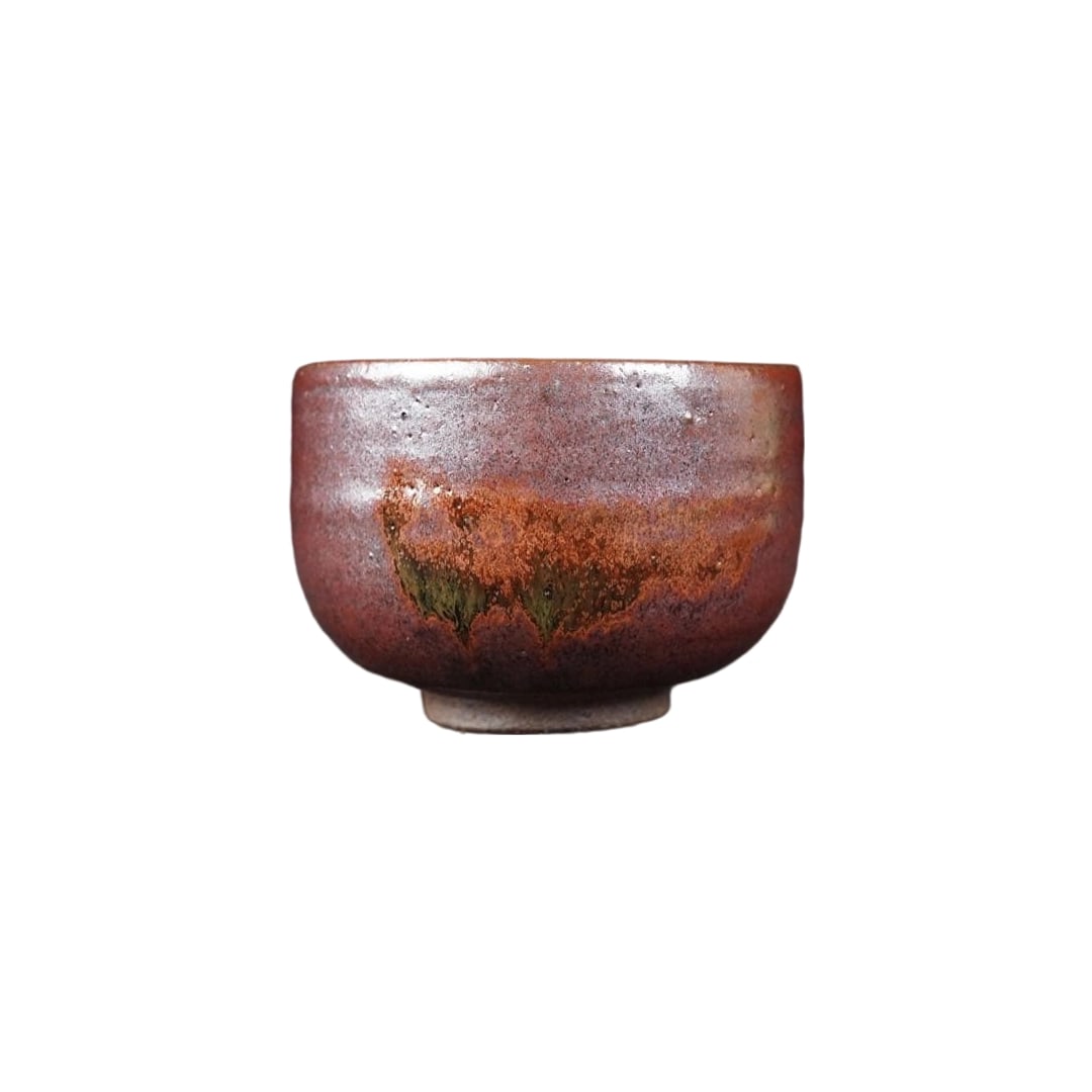 Yamaguchi Masuemon Kiln, Master Craftsman Yamaguchi Masami, Iron Sand Glaze Tea Bowl: Yamaguchi Masuemon Kiln, Master Craftsman Yamaguchi Masami, Iron Sand Glaze Tea Bowl, Original Box, Tea Ceremony Utensil, Height 7cm, Width 9.5cm Original Box Insert