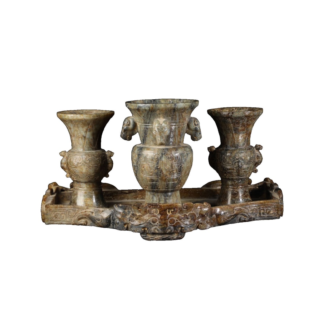 Hetian Jade Ancient Jade: This piece of Hetian jade ancient jade features a fine and smooth texture, showcasing the unique warm quality of Hetian jade. As a returned collection of fine quality, it holds significant