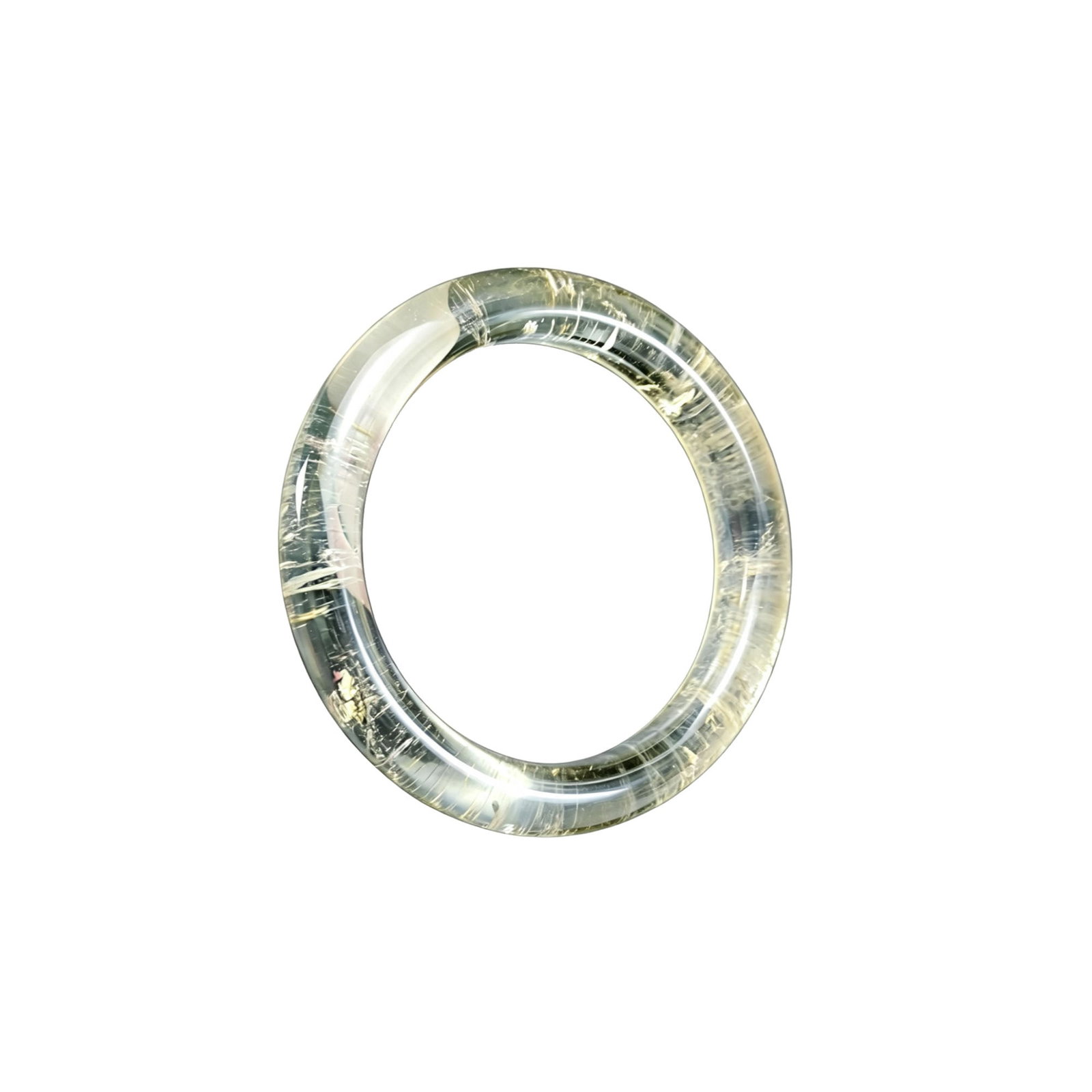 Qing Dynasty Crystal Bracelet: This Qing Dynasty crystal bracelet is crystal clear and pure in texture, showcasing the exquisite craftsmanship of the Qing era. The bracelet is in perfect condition without any cracks, making it