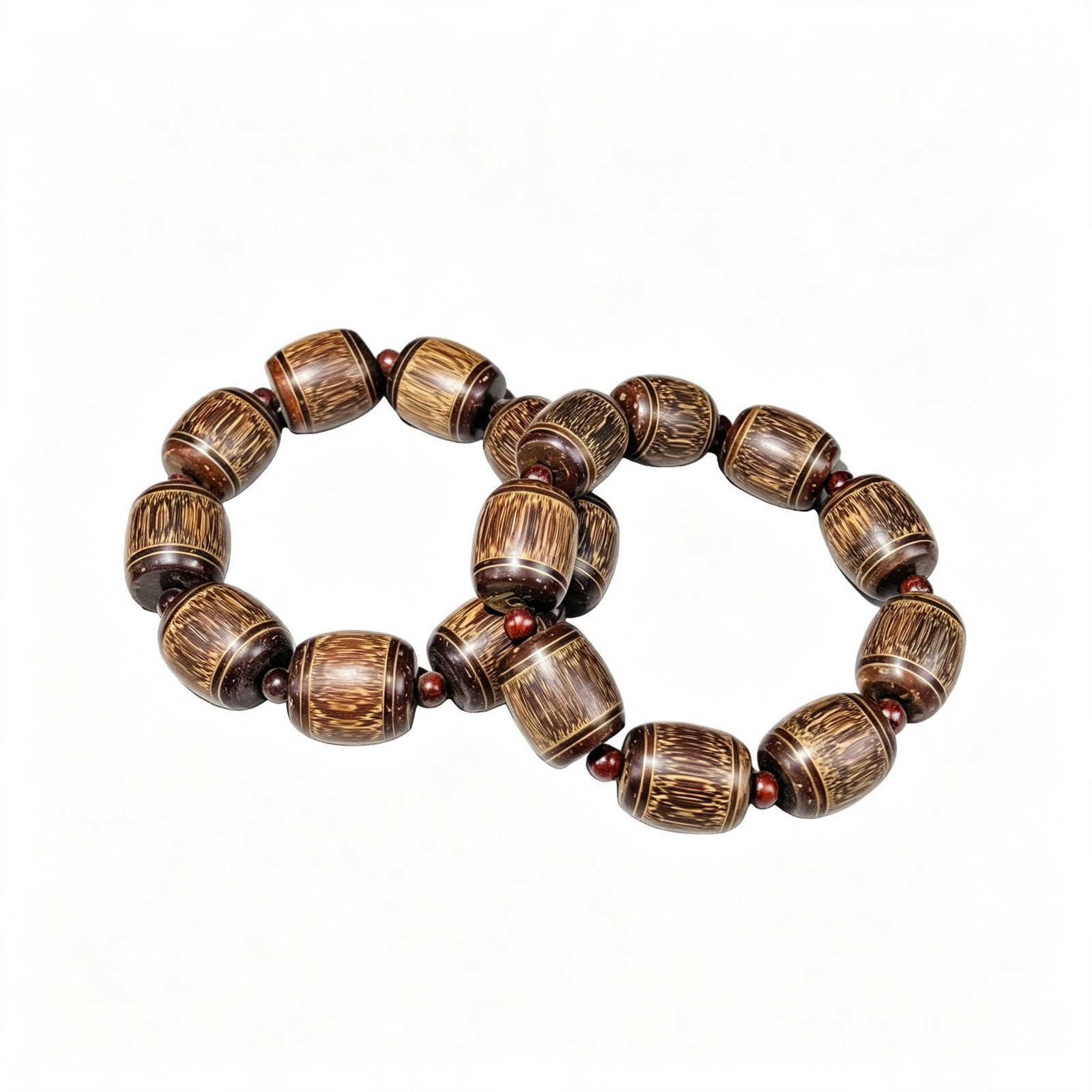 Natural Golden Silk Bamboo Bracelet: This bracelet is made of natural golden silk bamboo, featuring a delicate texture and unique grain that showcases the beauty of nature and exquisite craftsmanship. Its warm color makes it suitable