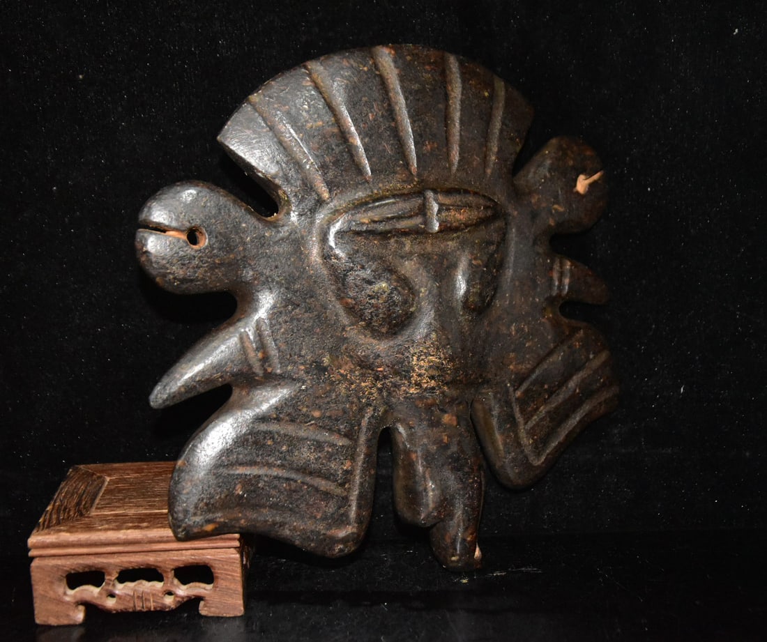 Old Jade Opera Mask - 6